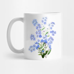 blue forget me not 2024 Mug